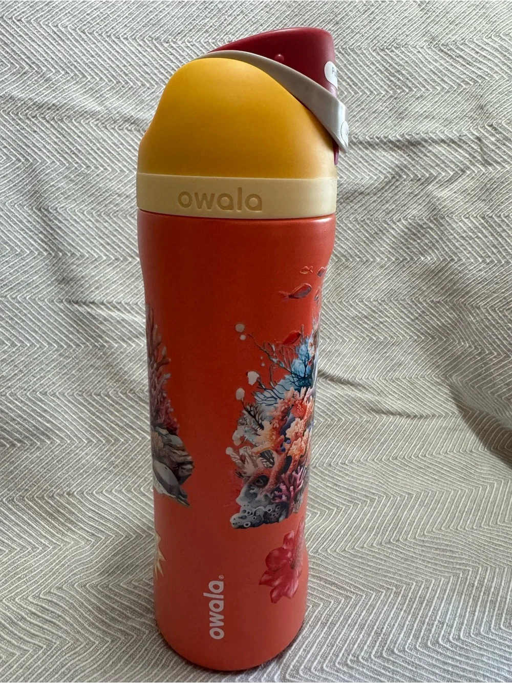 Owala Stainless Steel Water Bottle with Moana graphic design.